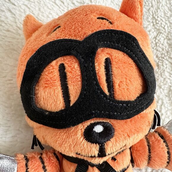 Merry Makers Dog Man Cat Kid Doll Orange Mask Claws 7” Plush Toys - Picture 2 of 6